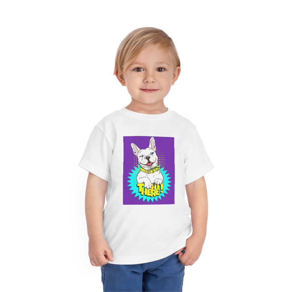 Kids Short Sleeve Tee "French bulldog Hi there!"