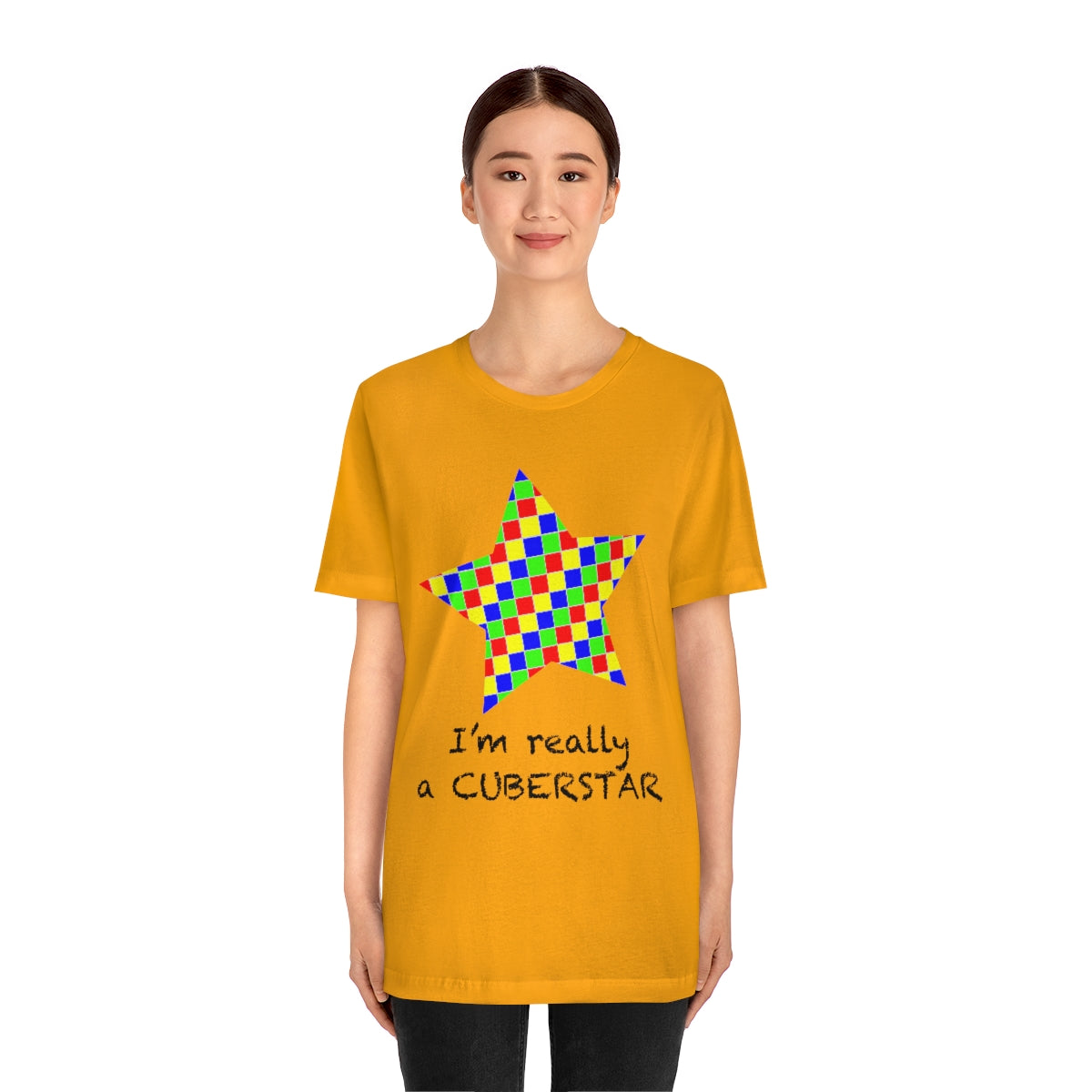 Unisex Jersey Short Sleeve Tee "I'm really a cuberstar"