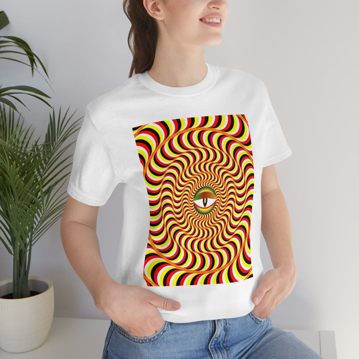 Unisex Jersey Short Sleeve Tee "Optical illusion Snake Eye"