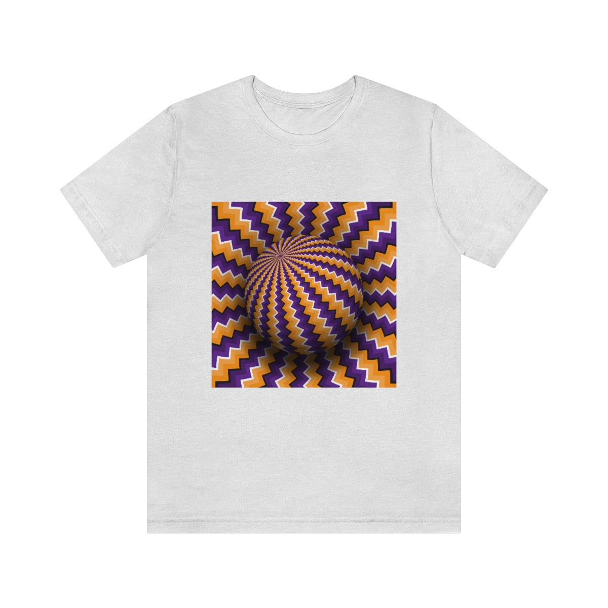 Unisex Jersey Short Sleeve Tee "Optical illusion Purple sphere"