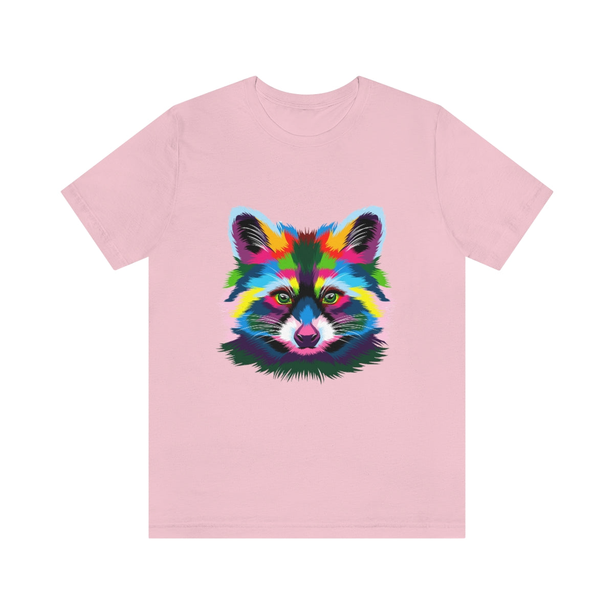 Unisex Jersey Short Sleeve Tee "Abstract colorful raccoon"