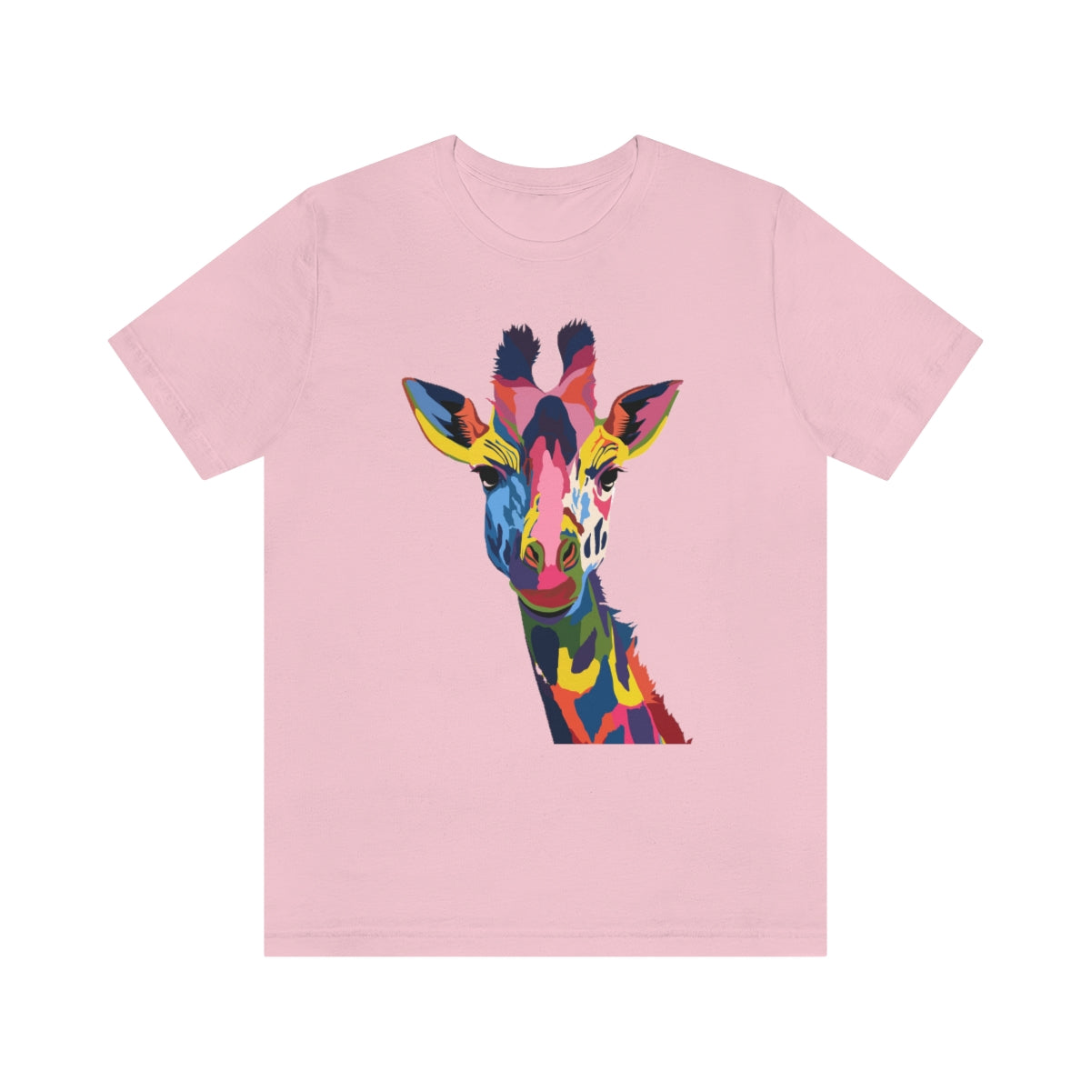 Unisex Jersey Short Sleeve Tee "Watercolor Colorful Giraffe"
