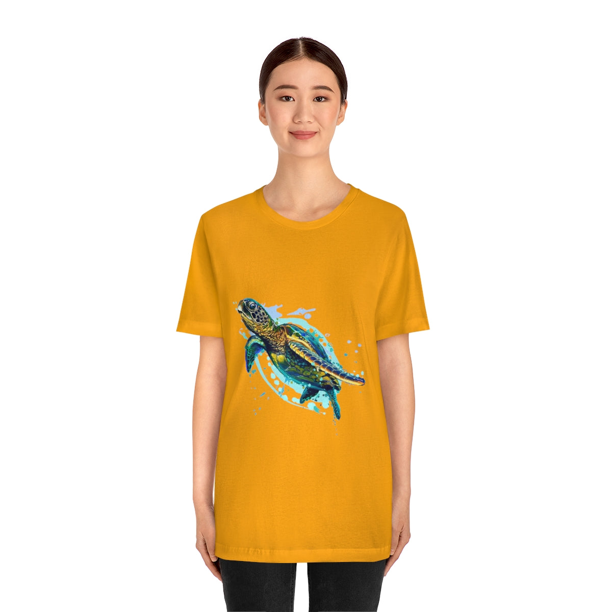 Unisex Jersey Short Sleeve Tee "Sea colorful turtle"