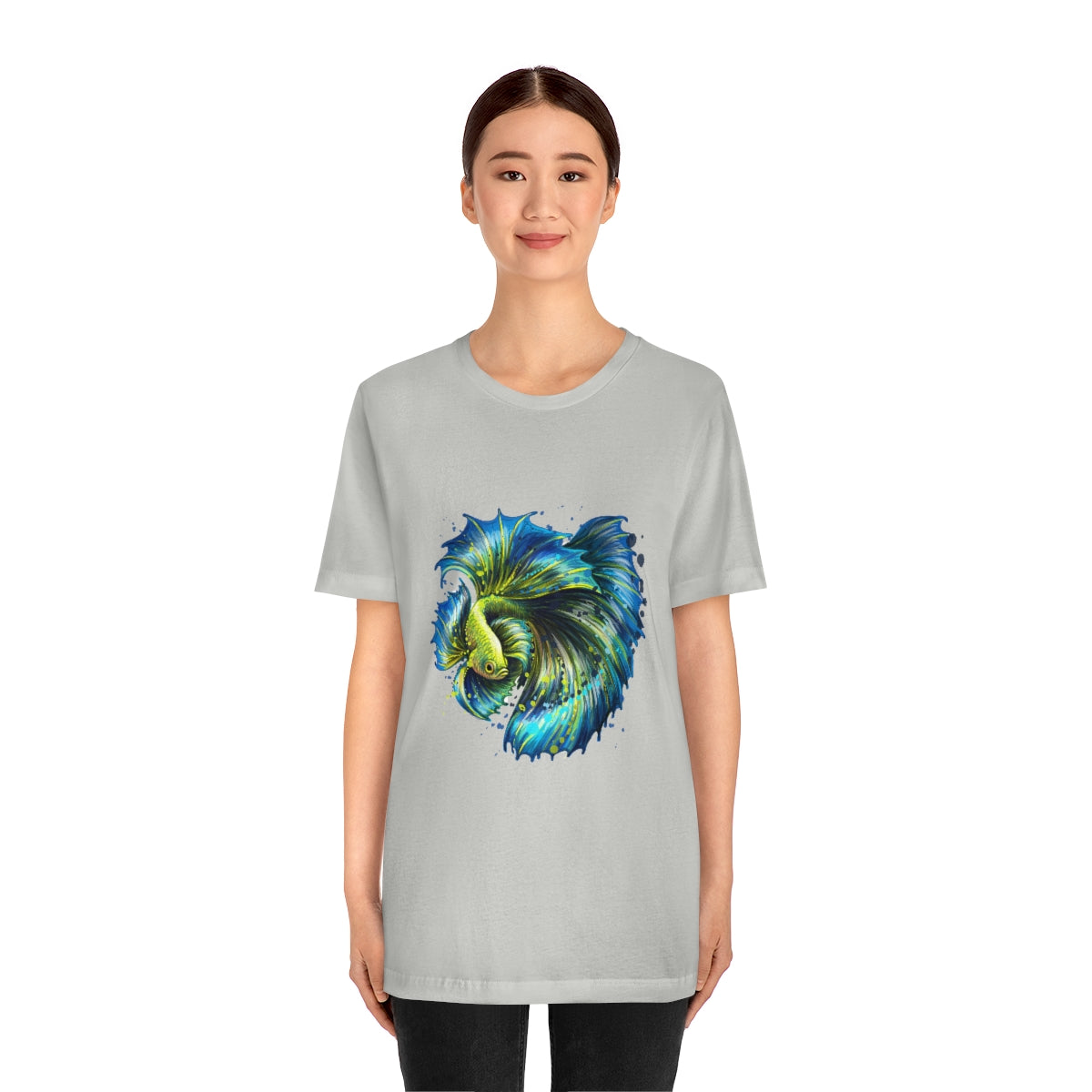 Unisex Jersey Short Sleeve Tee "Colorful tropical fish"