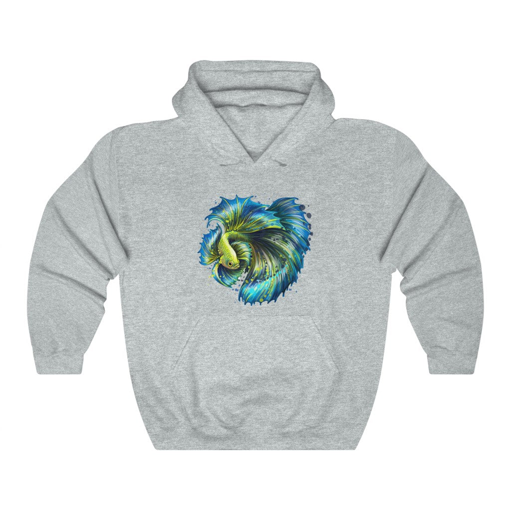 Unisex Heavy Blend™ Hooded Sweatshirt "Colorful tropical fish"