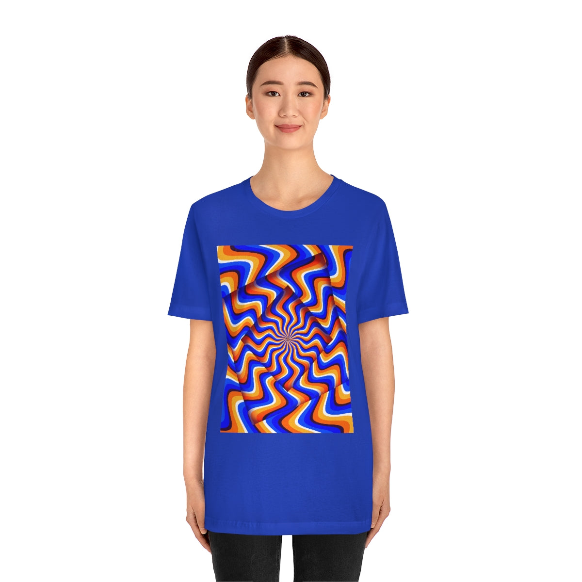 Unisex Jersey Short Sleeve Tee "Optical illusion Abstract turned frames"