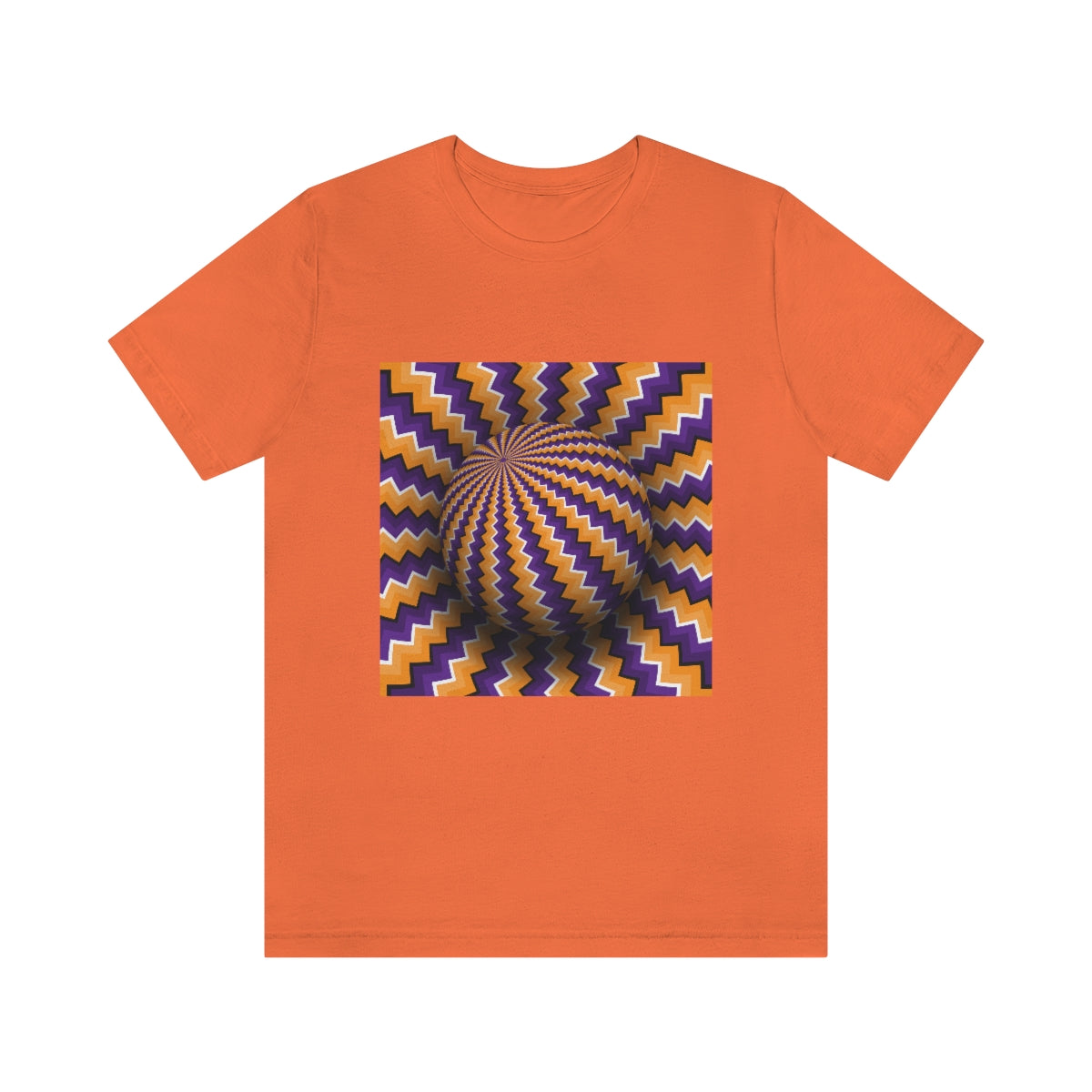 Unisex Jersey Short Sleeve Tee "Optical illusion Purple sphere"