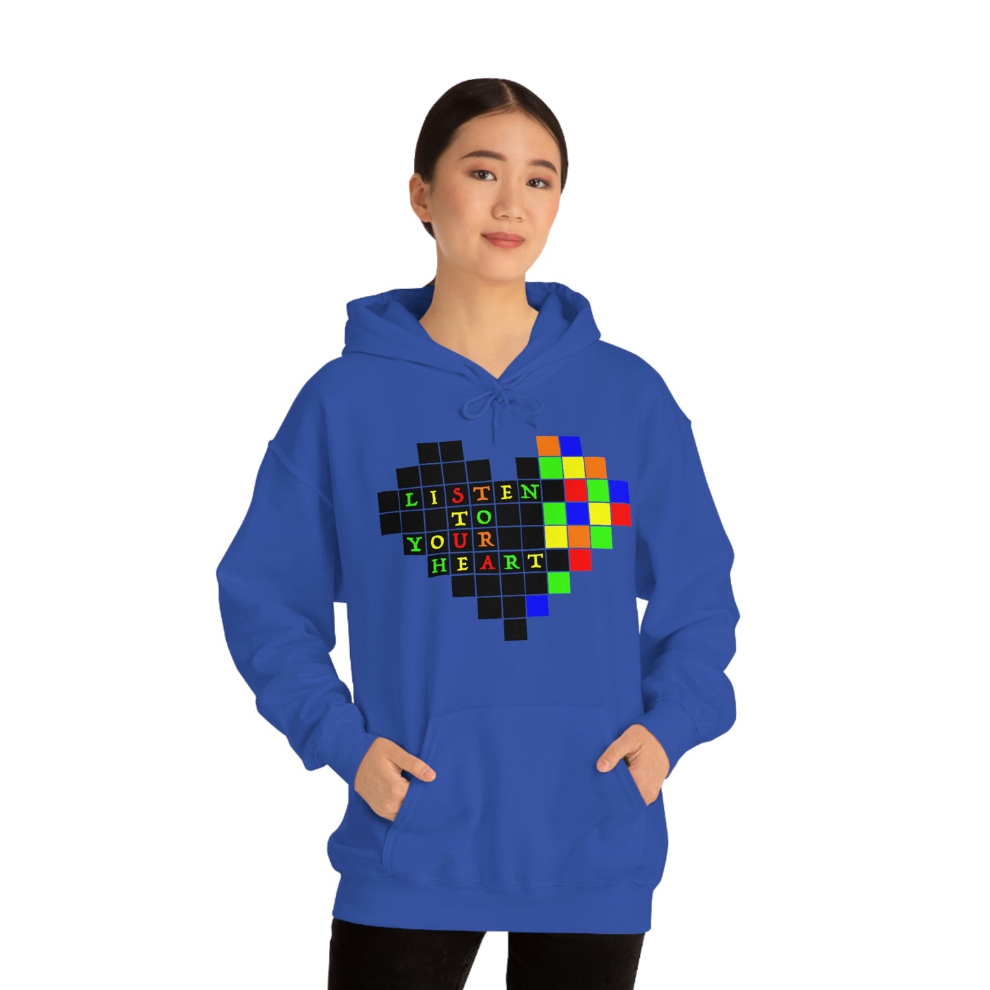 Unisex Heavy Blend™ Hooded Sweatshirt "Listen to your heart"