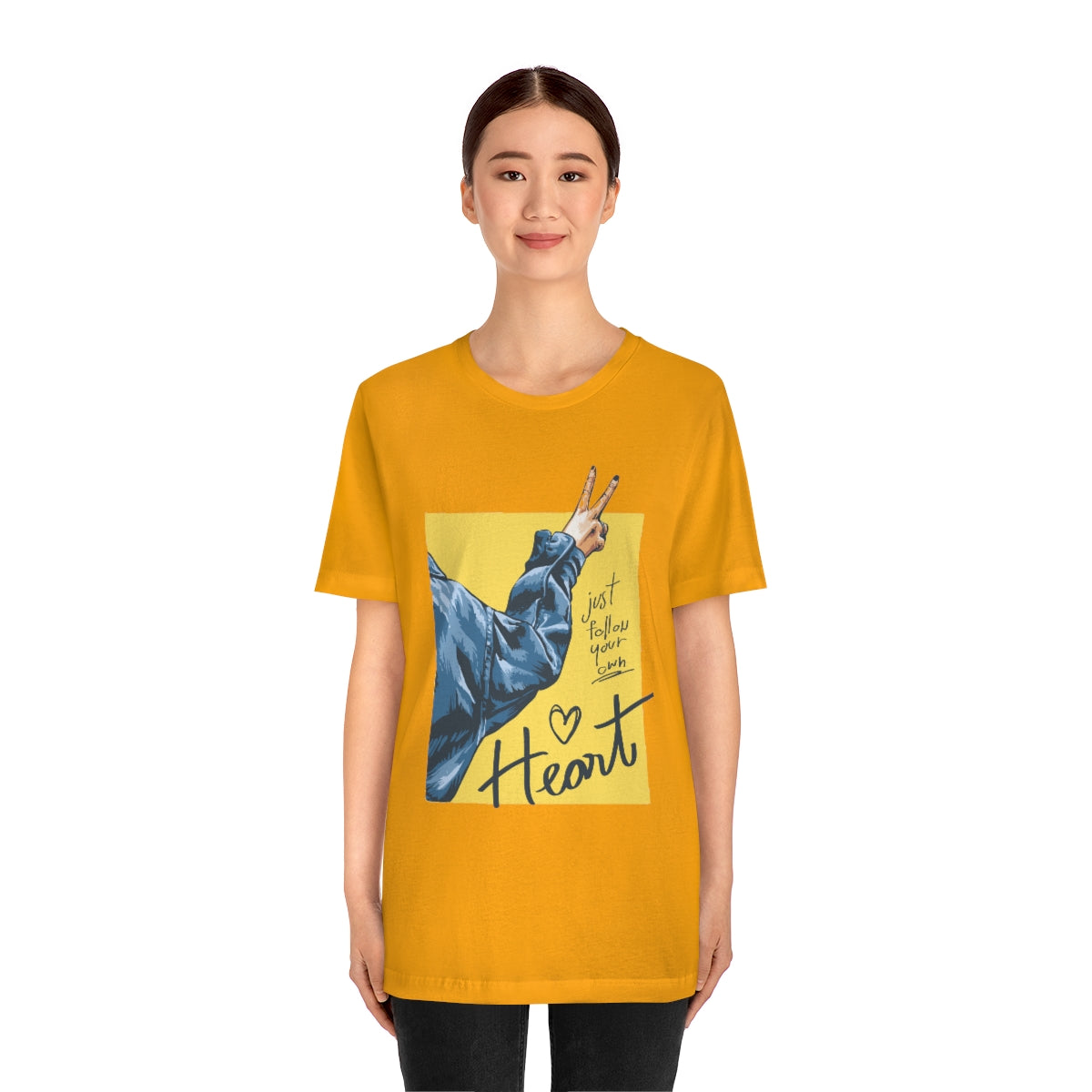 Unisex Jersey Short Sleeve Tee "Follow your heart"