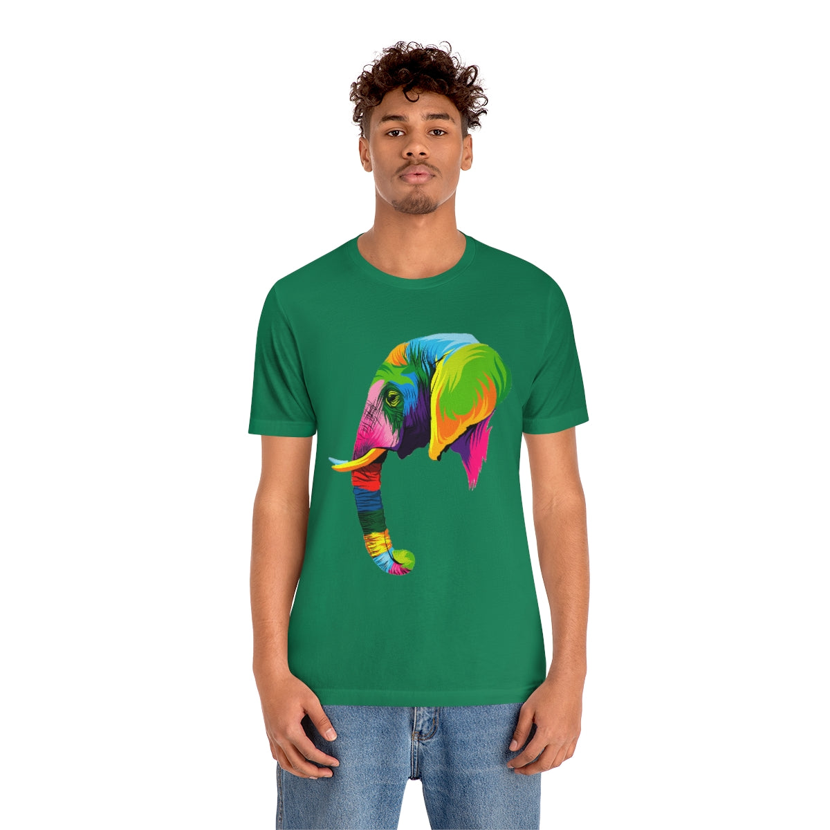 Unisex Jersey Short Sleeve Tee "Abstract colorful elephant"