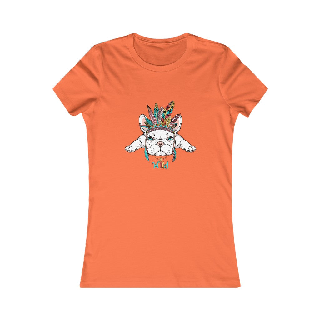Women's Favorite Tee "French bulldog in Indian headdress"