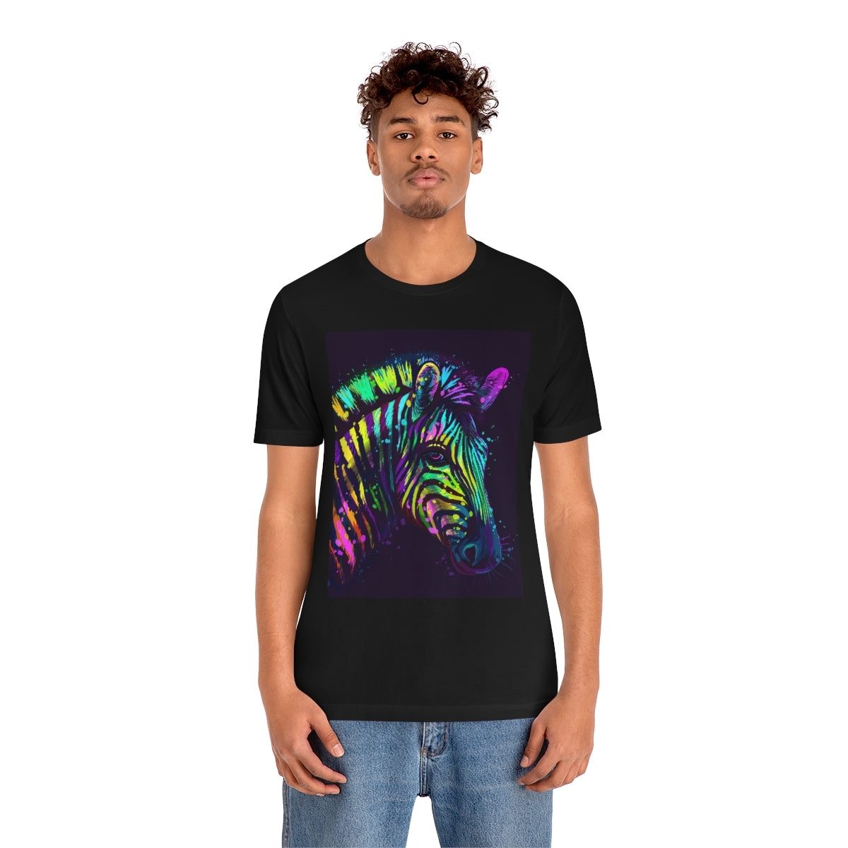 Unisex Jersey Short Sleeve Tee "Colorful zebra"