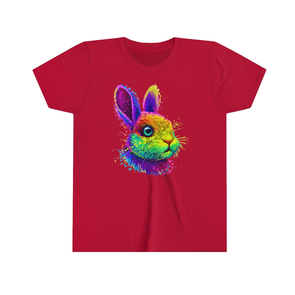 Youth Short Sleeve Tee "Abstract colorful little rabbit"