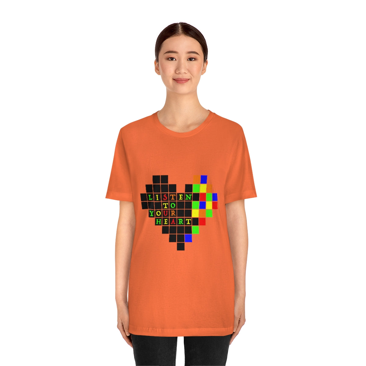 Unisex Jersey Short Sleeve Tee "Listen to your heart"