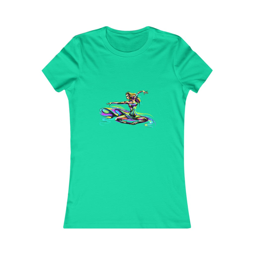 Women's Favorite Tee "Abstract girl dancer in jump"