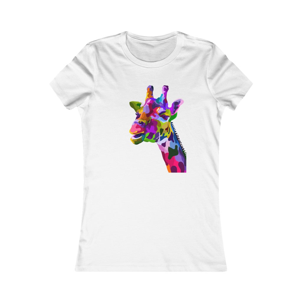 Women's Favorite Tee "Abstract colorful geraffe"