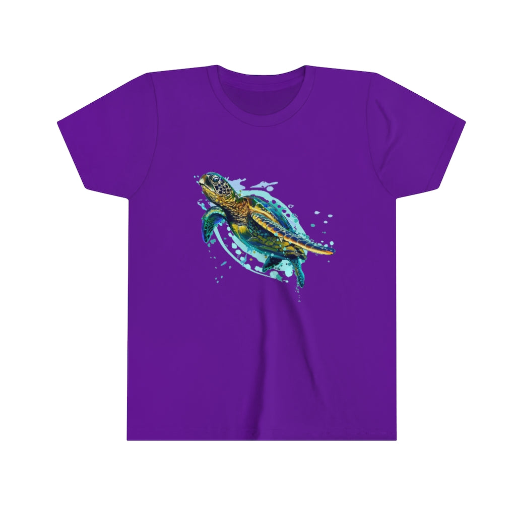Youth Short Sleeve Tee "Sea colorful turtle"