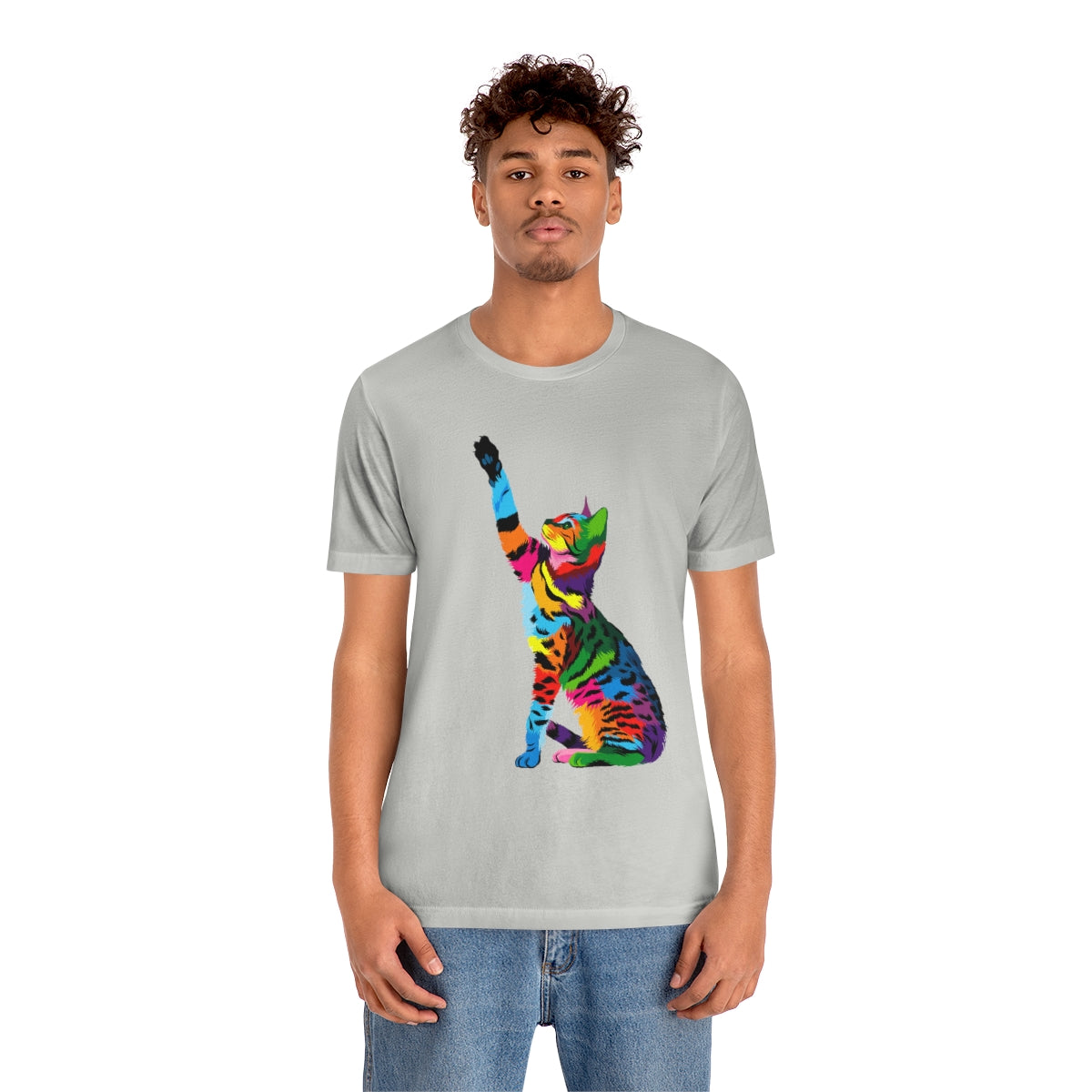 Unisex Jersey Short Sleeve Tee "Abstract bengal cat"