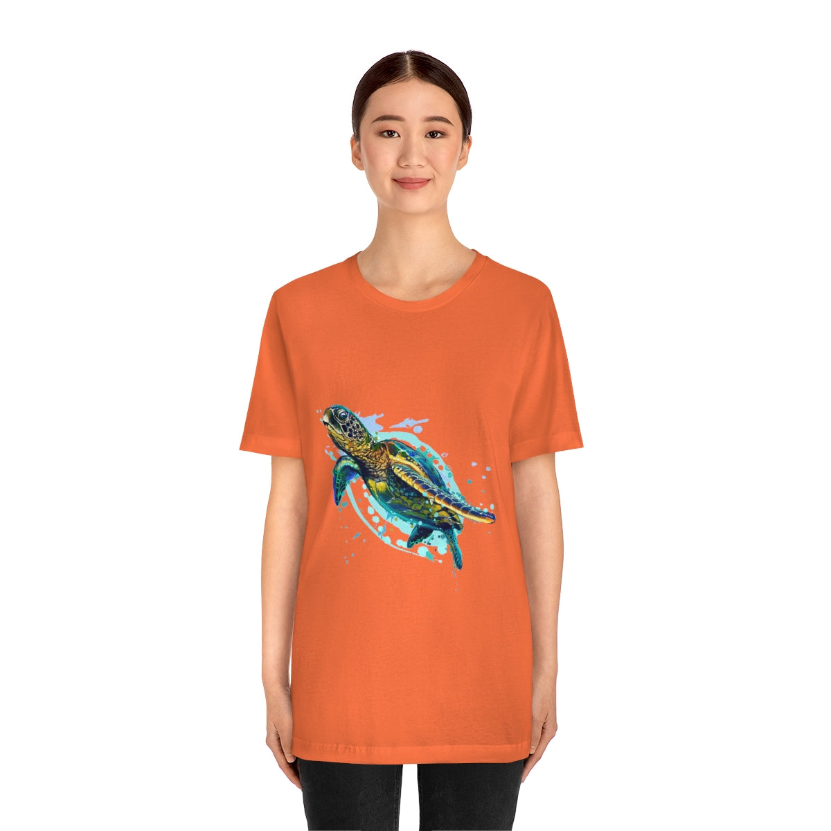 Unisex Jersey Short Sleeve Tee "Sea colorful turtle"