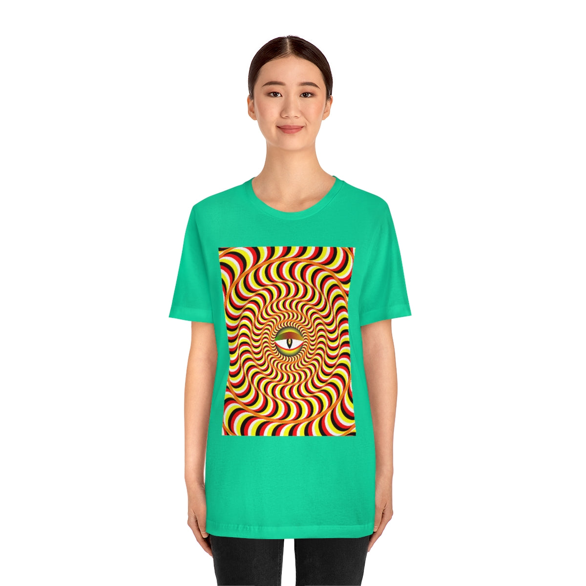 Unisex Jersey Short Sleeve Tee "Optical illusion Snake Eye"