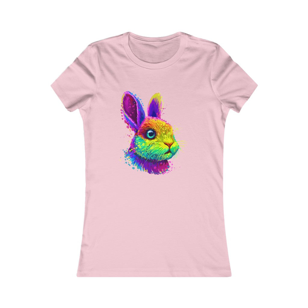 Women's Favorite Tee "Abstract colorful little rabbit"