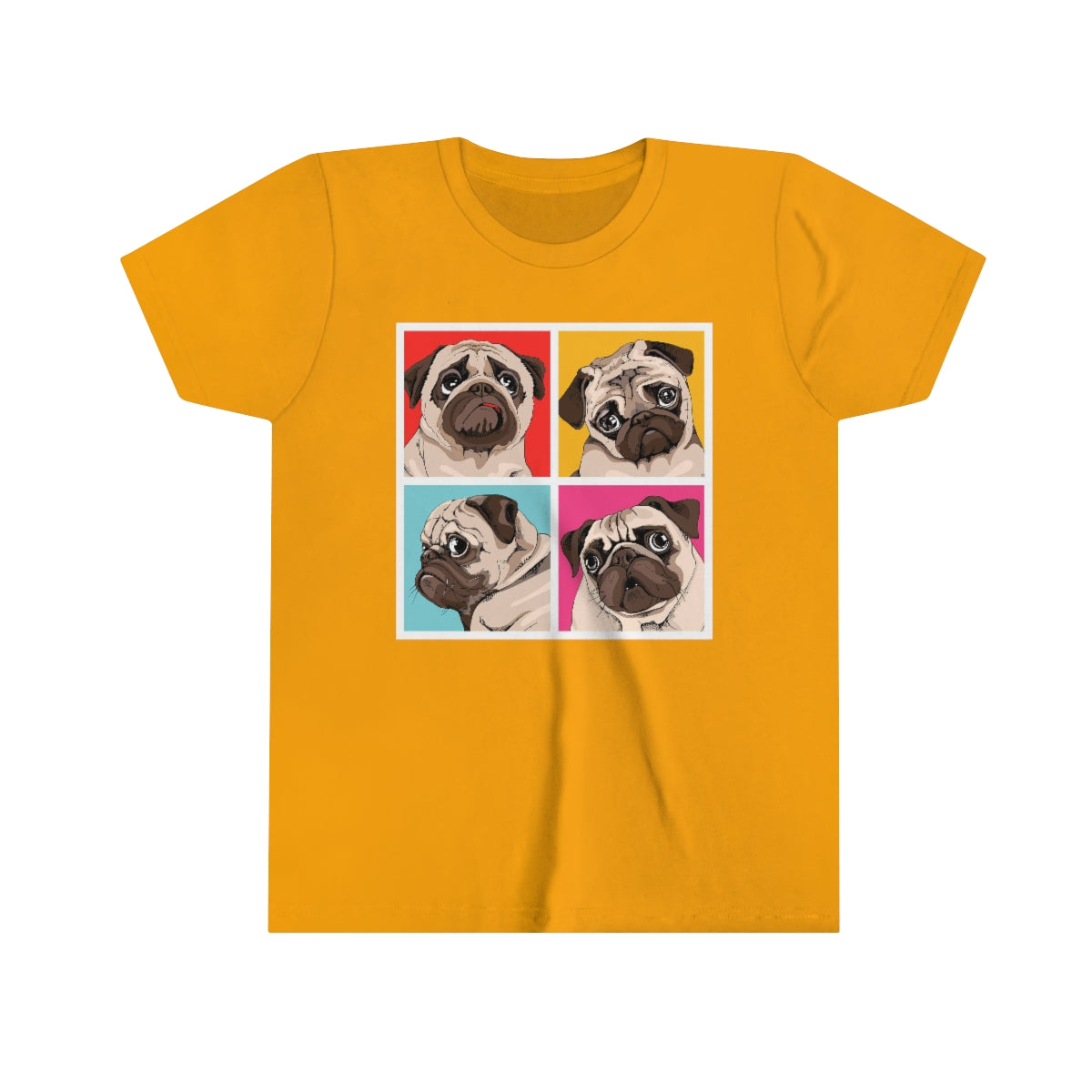 Youth Short Sleeve Tee "Four Pugs"