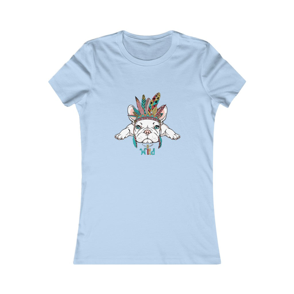 Women's Favorite Tee "French bulldog in Indian headdress"