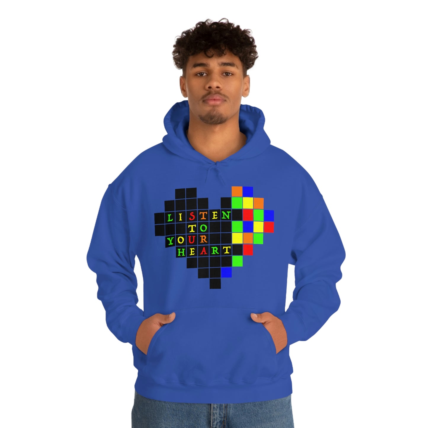 Unisex Heavy Blend™ Hooded Sweatshirt "Listen to your heart"
