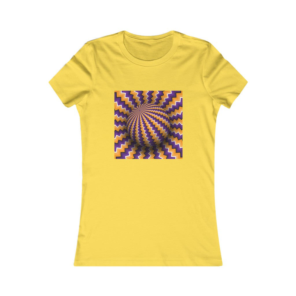 Women's Favorite Tee "Optical illusion Purple sphere"