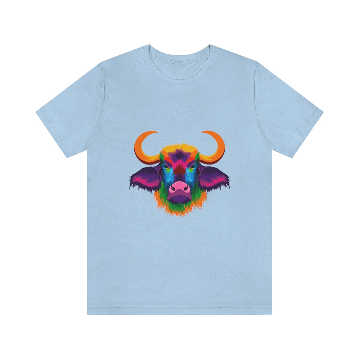 Unisex Jersey Short Sleeve Tee "Abstract colorful bison"