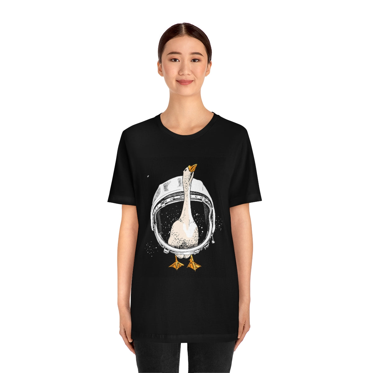 Unisex Jersey Short Sleeve Tee "Goose in a helmet"