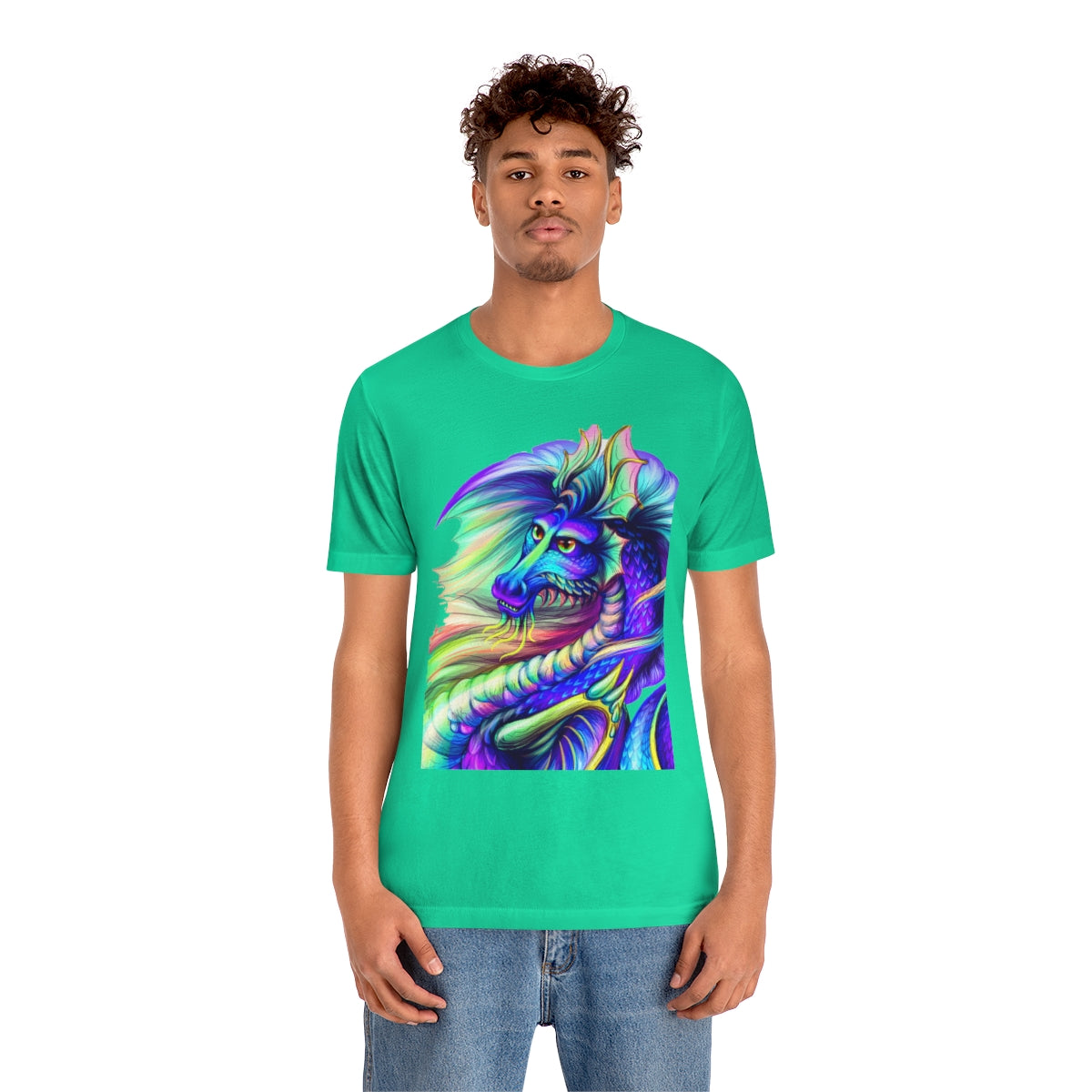 Unisex Jersey Short Sleeve Tee "Multi-colored dragon"