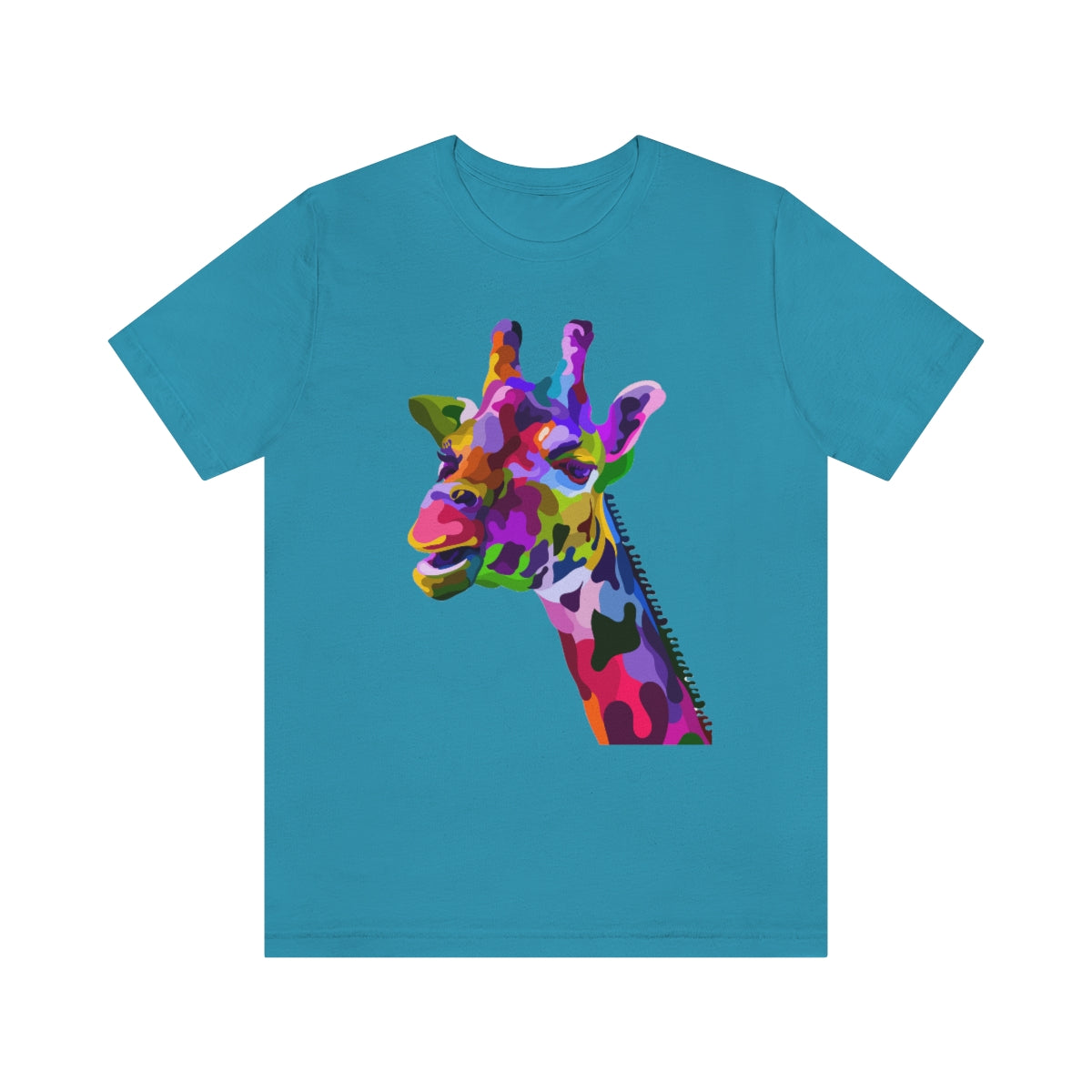 Unisex Jersey Short Sleeve Tee "Abstract colorful geraffe"