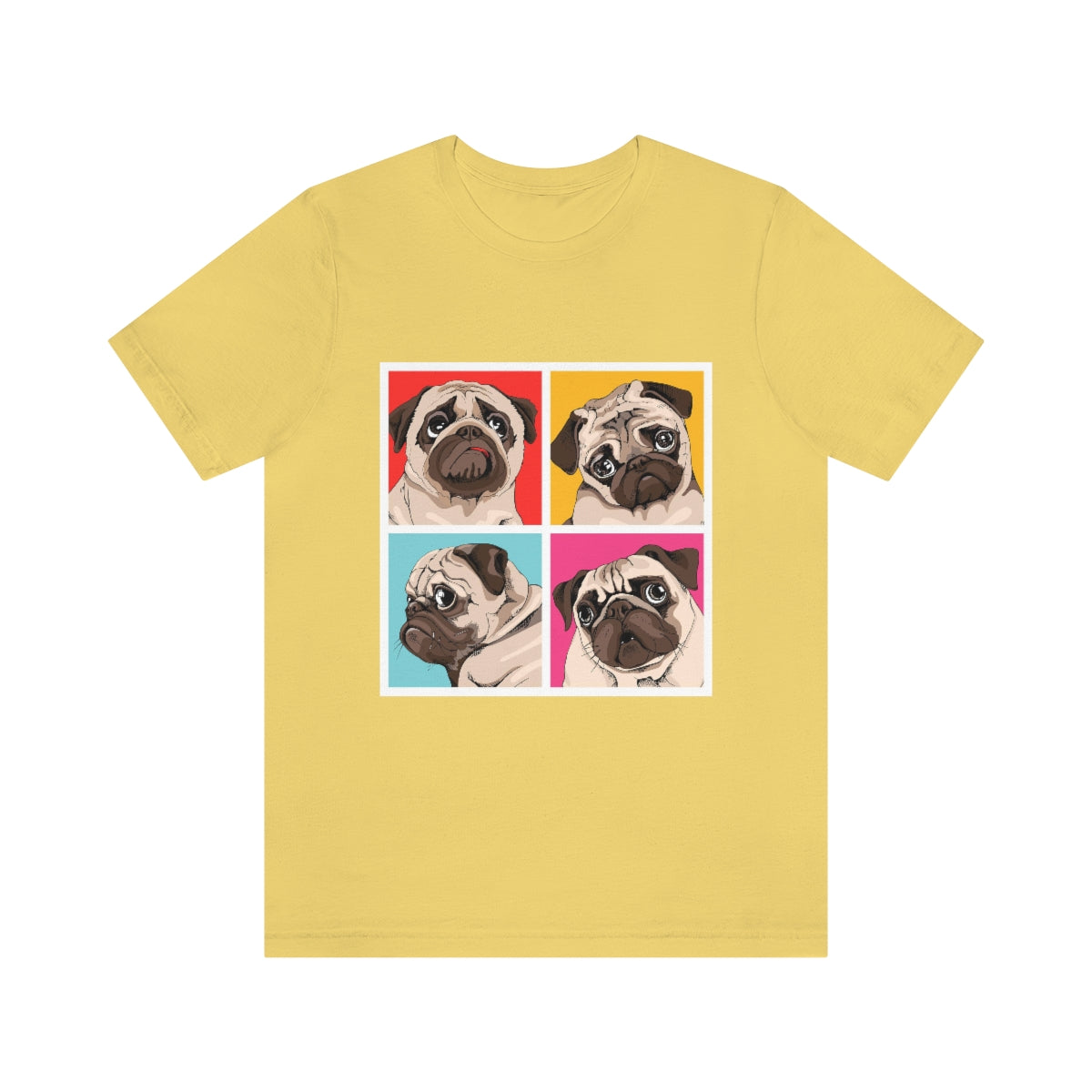 Unisex Jersey Short Sleeve Tee "Four Pugs"