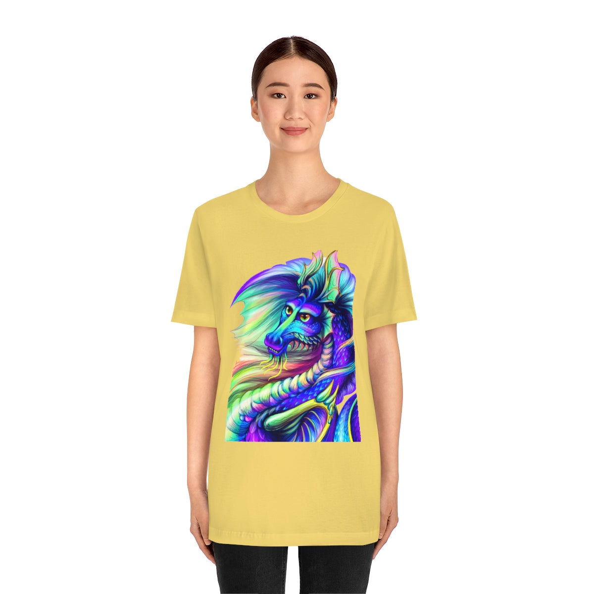 Unisex Jersey Short Sleeve Tee "Multi-colored dragon"