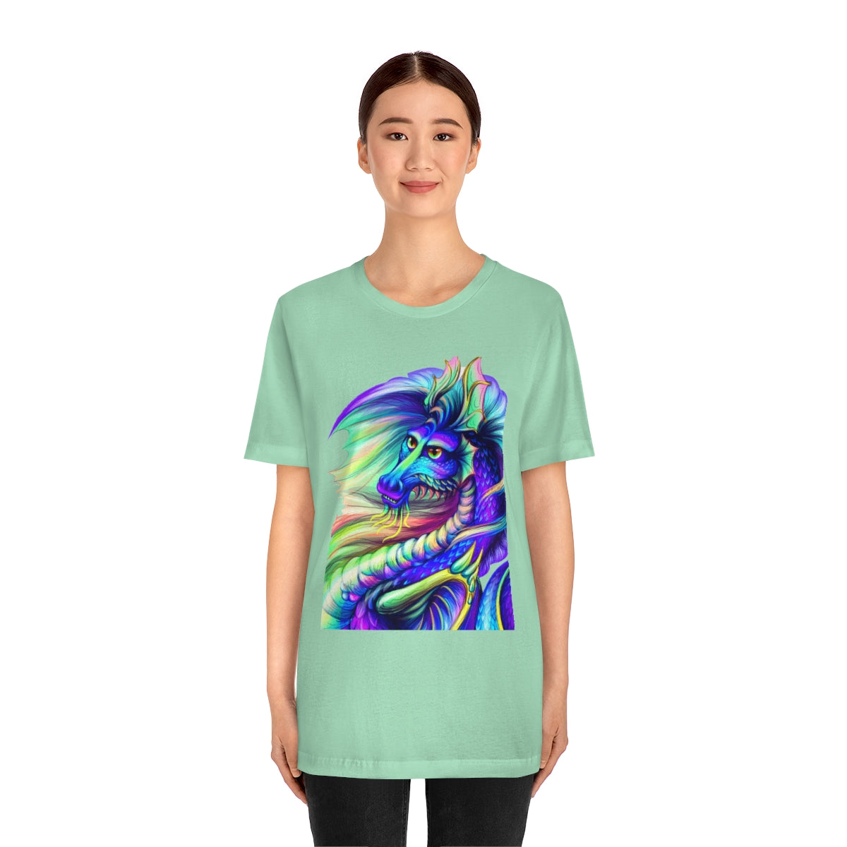 Unisex Jersey Short Sleeve Tee "Multi-colored dragon"