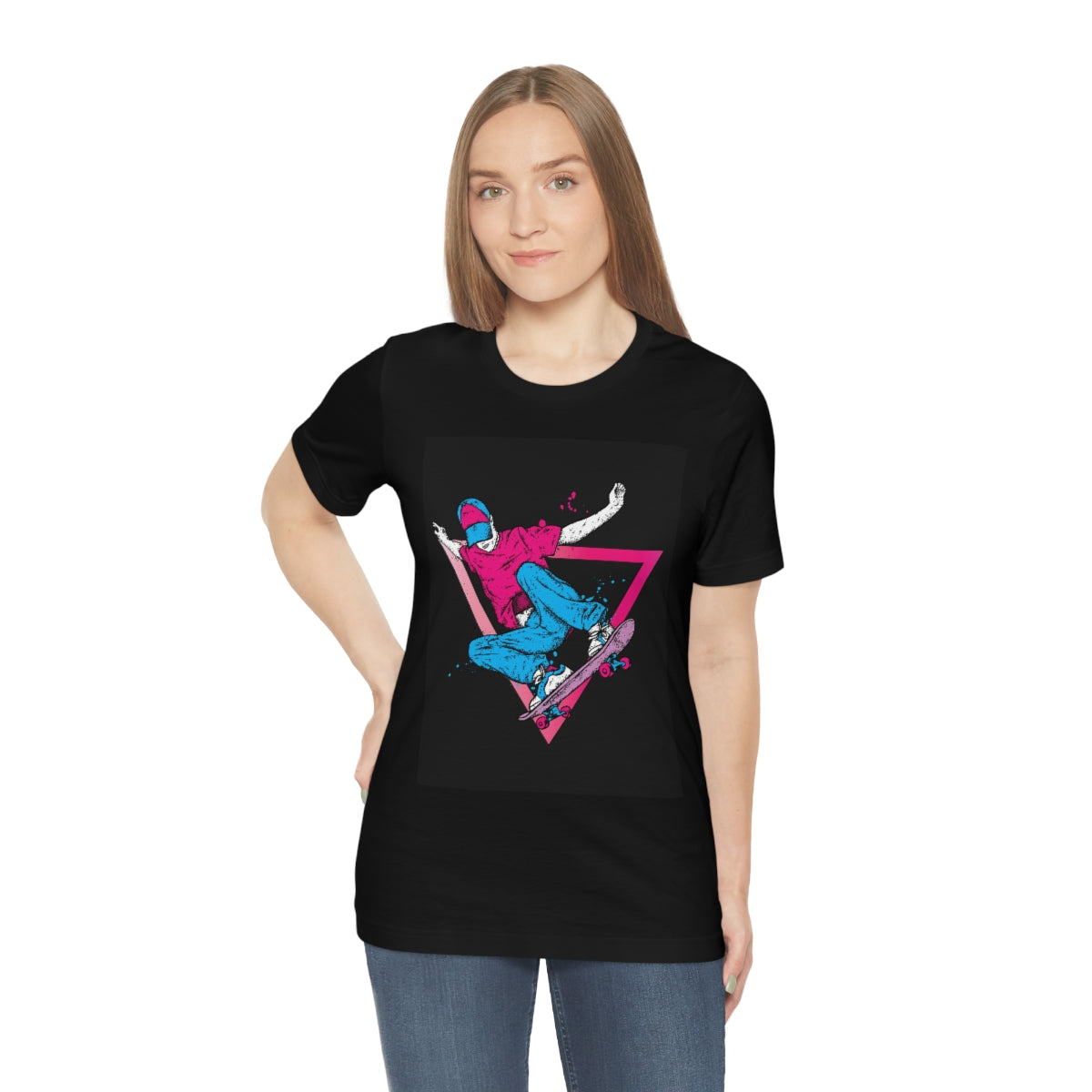 Unisex Jersey Short Sleeve Tee "Skateboarding"