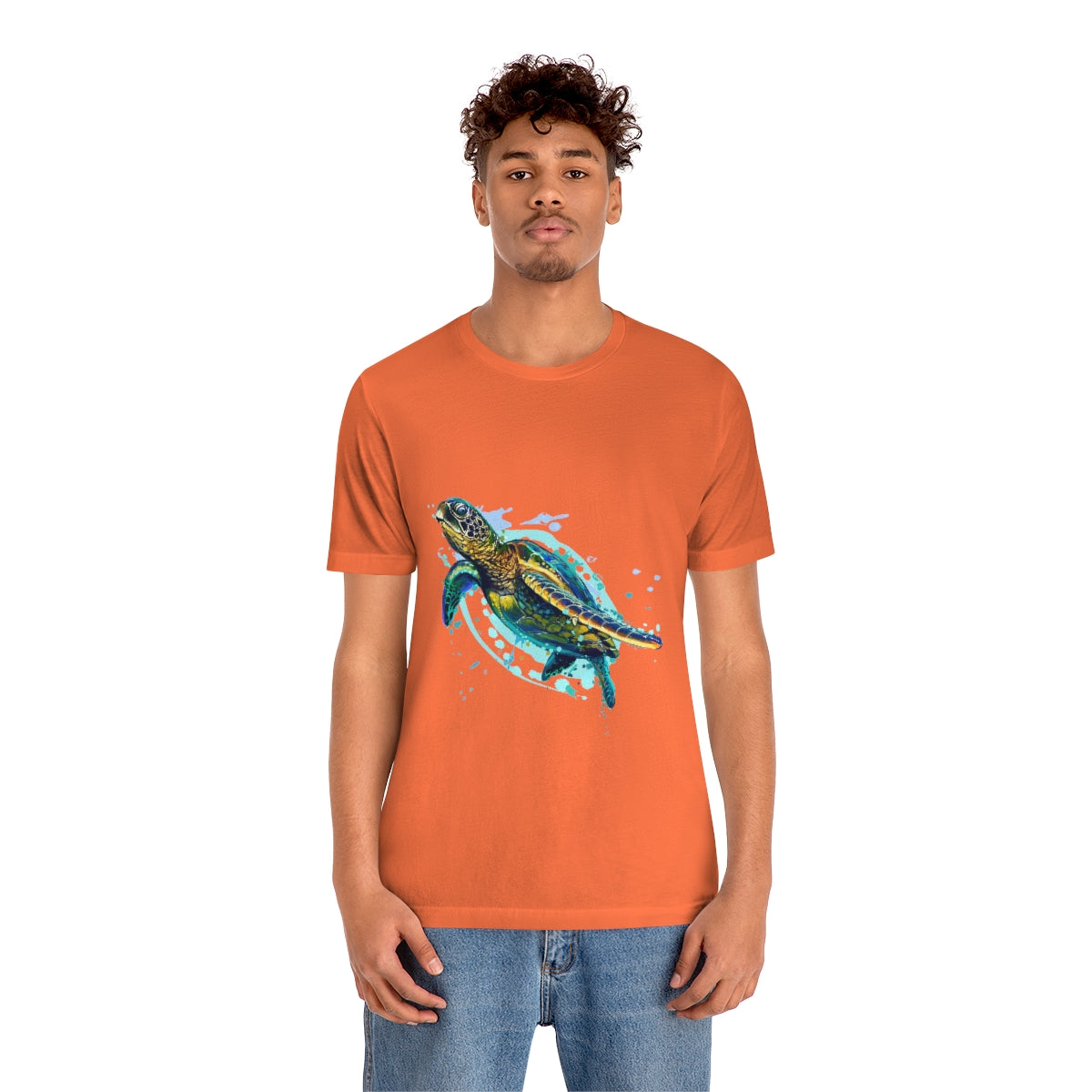 Unisex Jersey Short Sleeve Tee "Sea colorful turtle"
