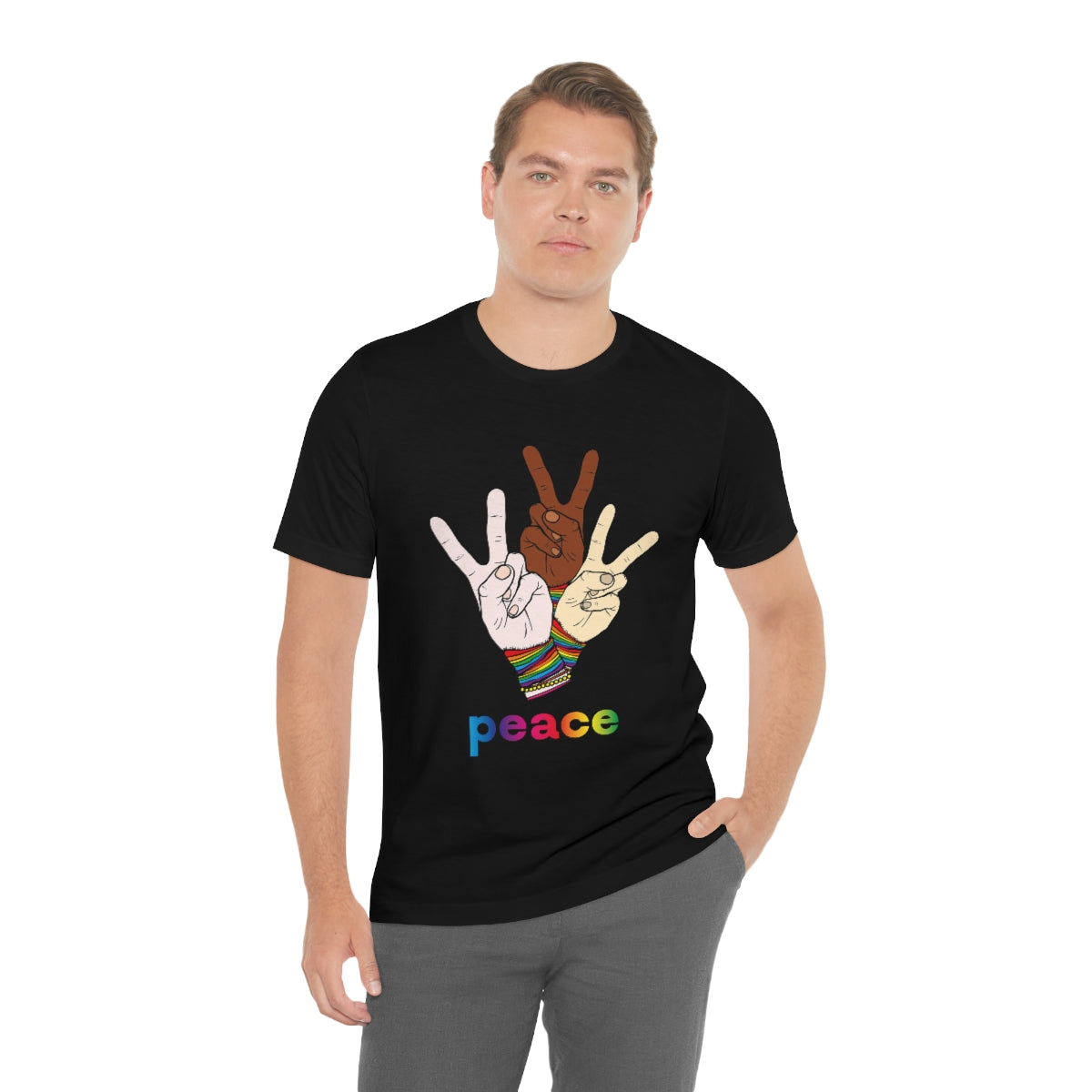 Unisex Jersey Short Sleeve Tee "Peace"