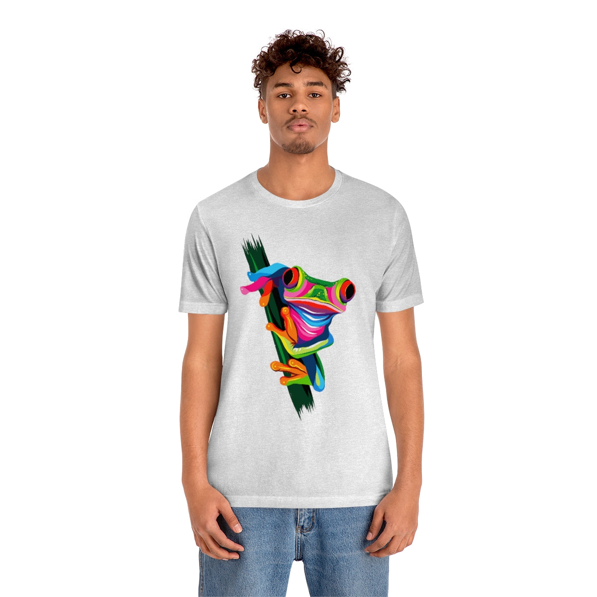Unisex Jersey Short Sleeve Tee "Abstract colorful frog"