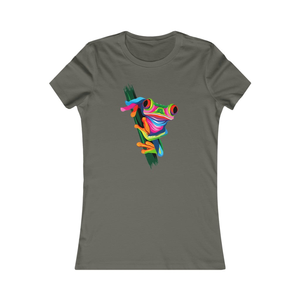 Women's Favorite Tee "Abstract colorful frog"