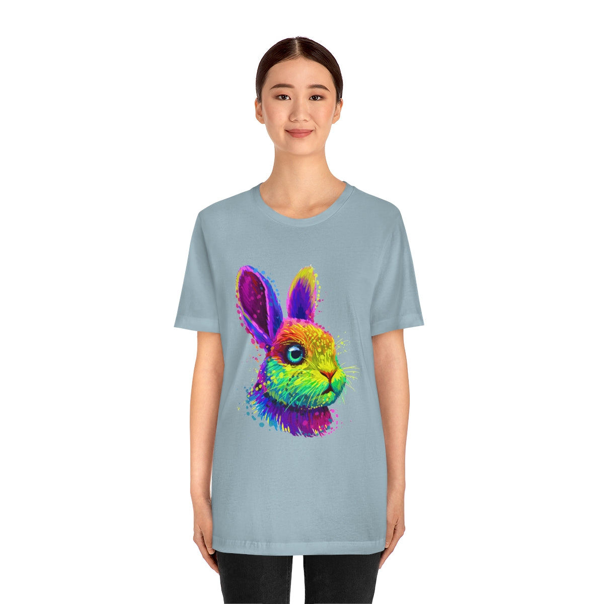 Unisex Jersey Short Sleeve Tee "Abstract colorful little rabbit"