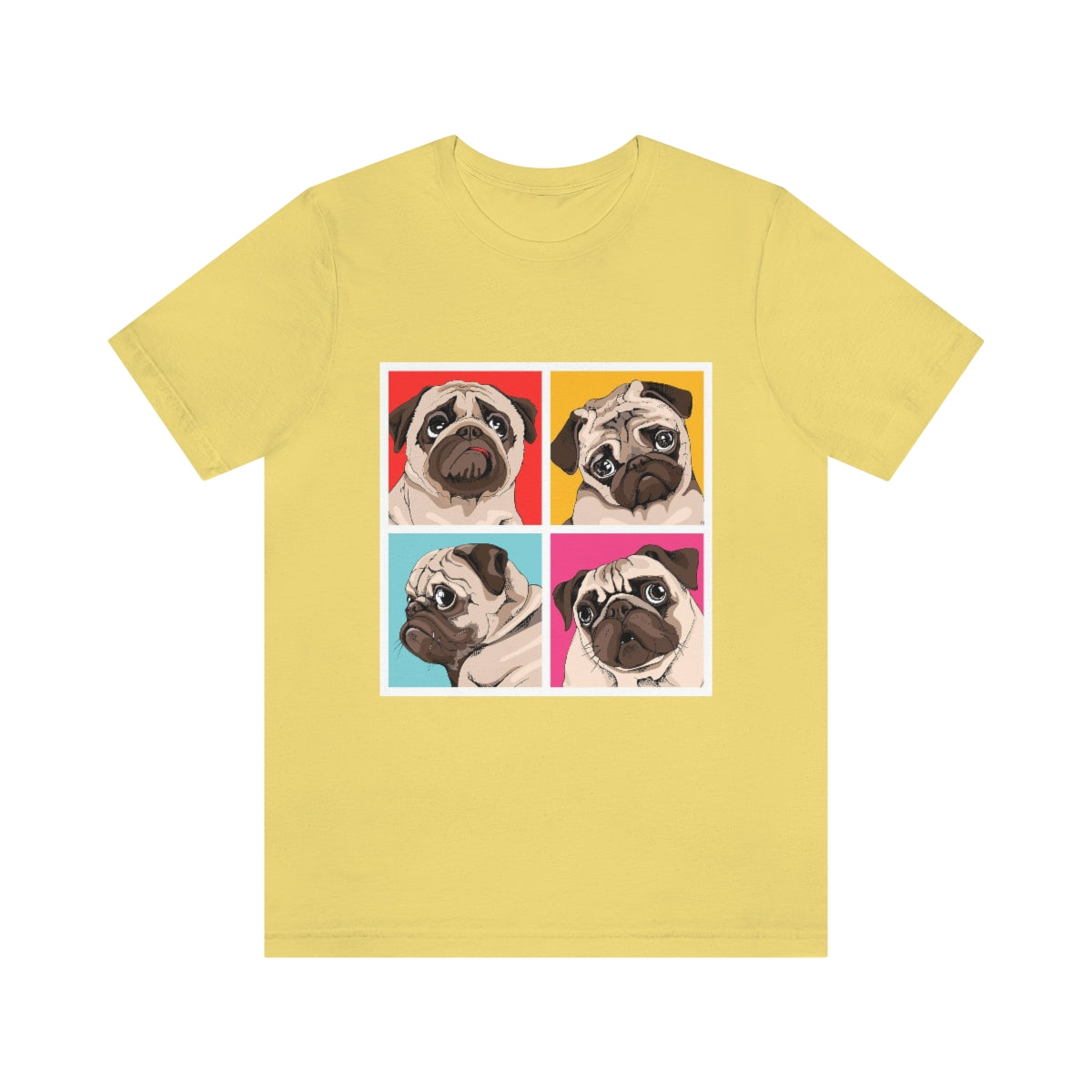 Unisex Jersey Short Sleeve Tee "Four Pugs"