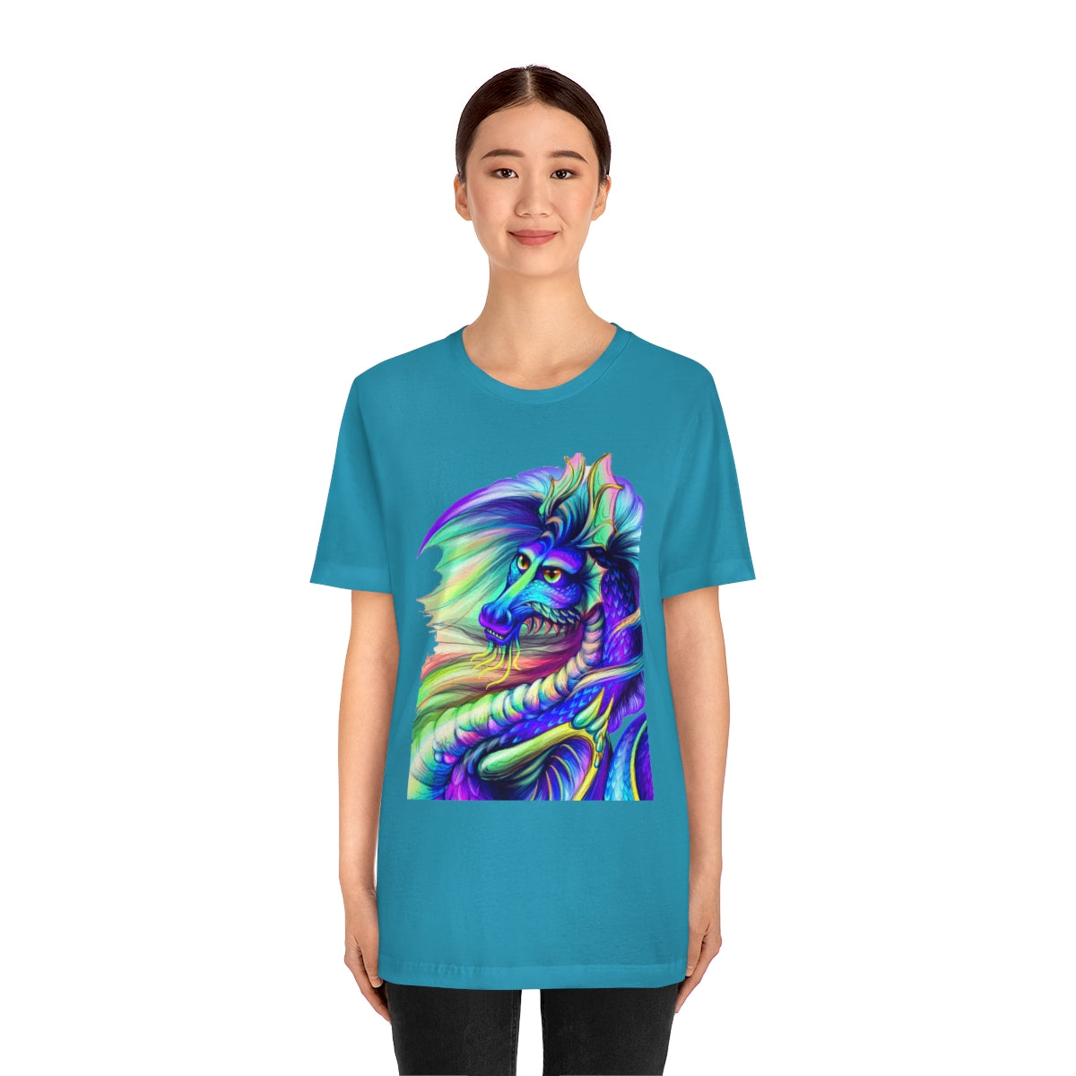 Unisex Jersey Short Sleeve Tee "Multi-colored dragon"