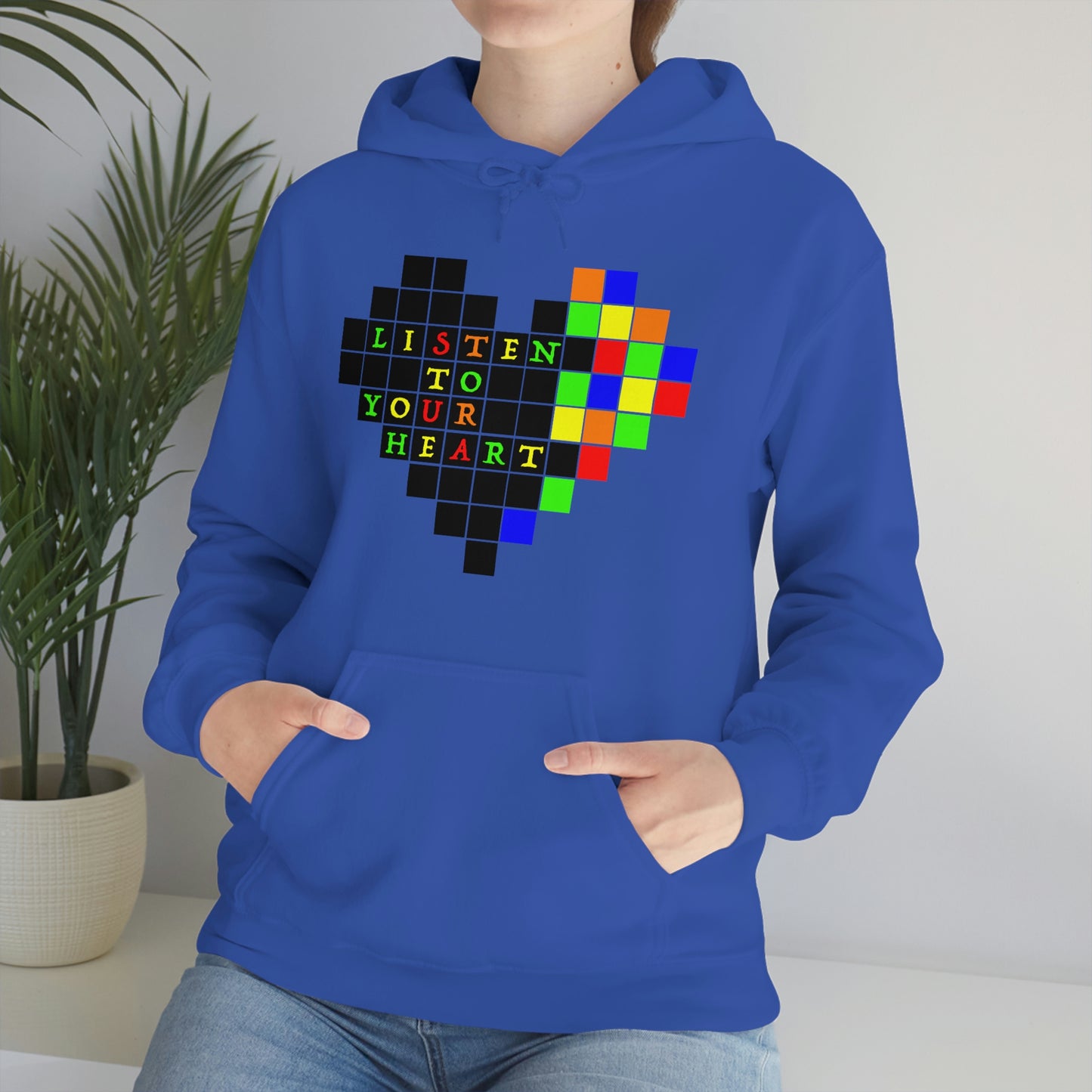 Unisex Heavy Blend™ Hooded Sweatshirt "Listen to your heart"