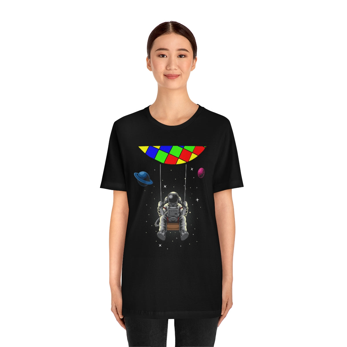 Unisex Jersey Short Sleeve Tee "Astronaut is swinging