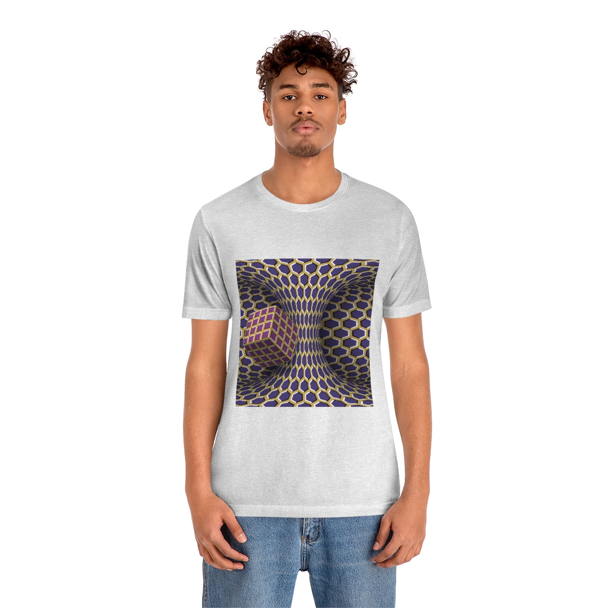 Unisex Jersey Short Sleeve Tee "Optical illusion Cube"