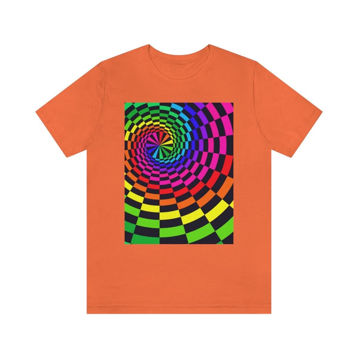 Unisex Jersey Short Sleeve Tee "Optical illusion Black Spirals of the Rectangles"