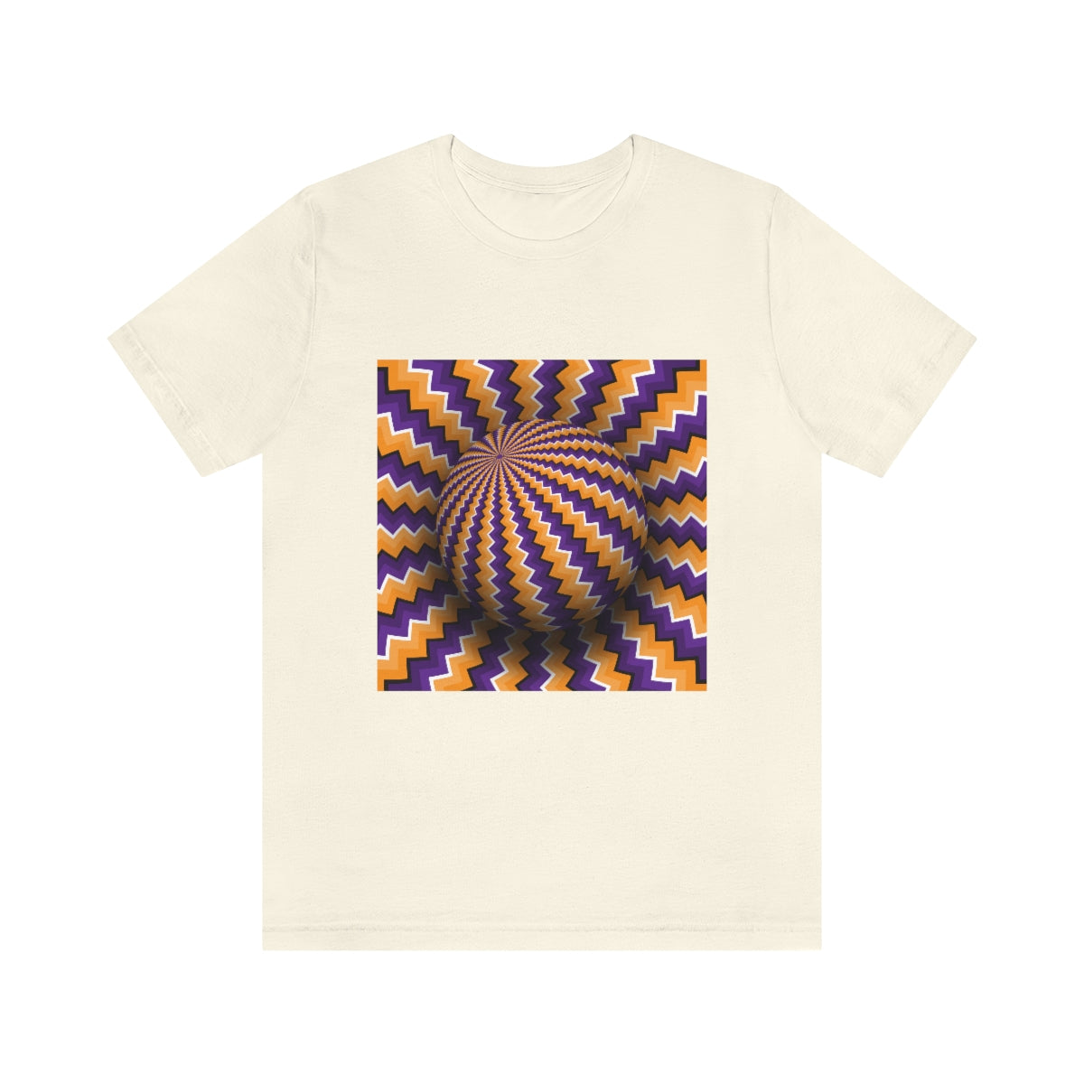 Unisex Jersey Short Sleeve Tee "Optical illusion Purple sphere"