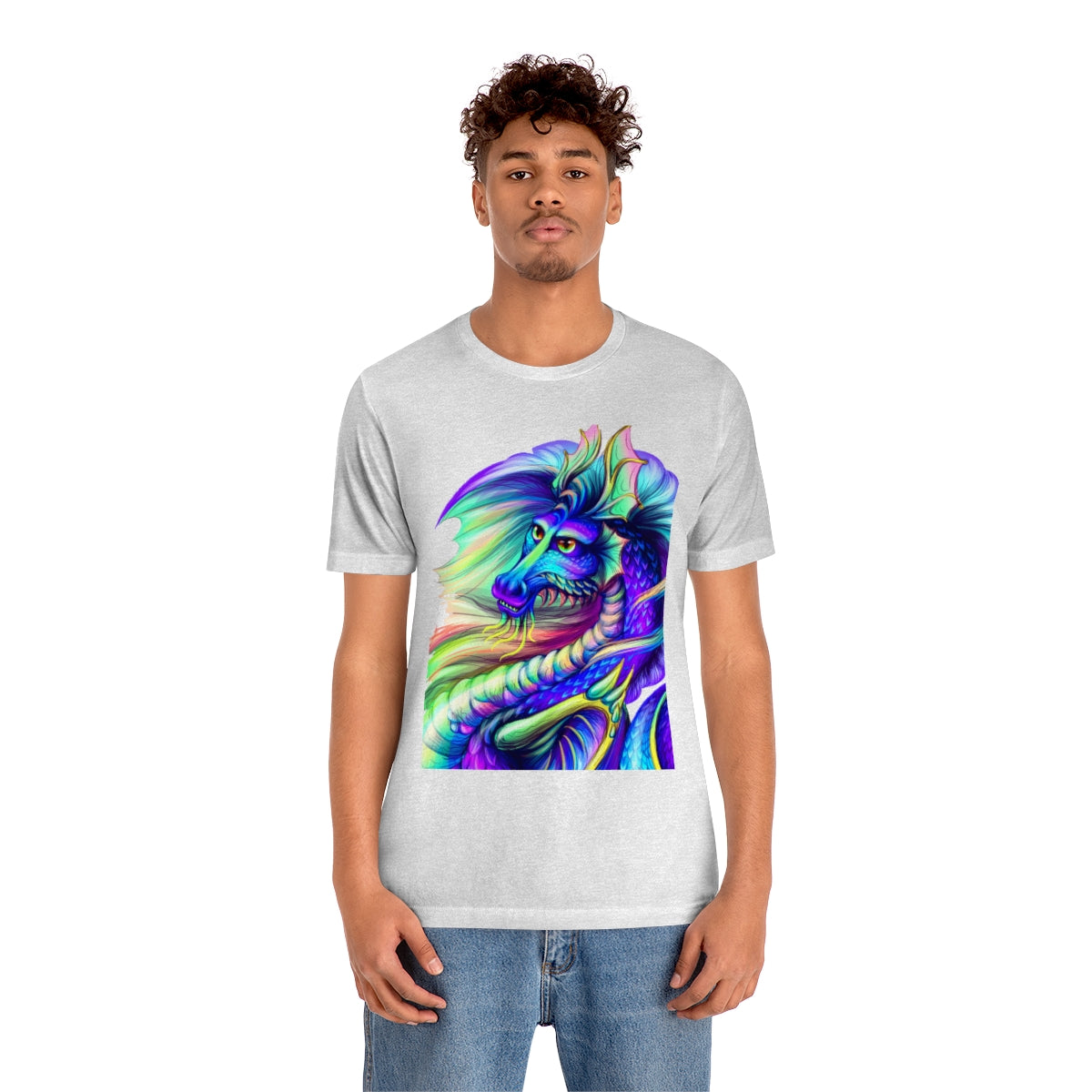 Unisex Jersey Short Sleeve Tee "Multi-colored dragon"